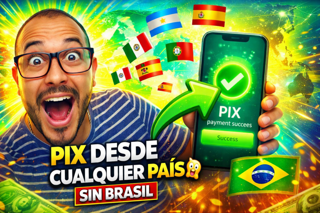 Cómo pagar con Pix desde cualquier parte del mundo (Guía completa 2026)